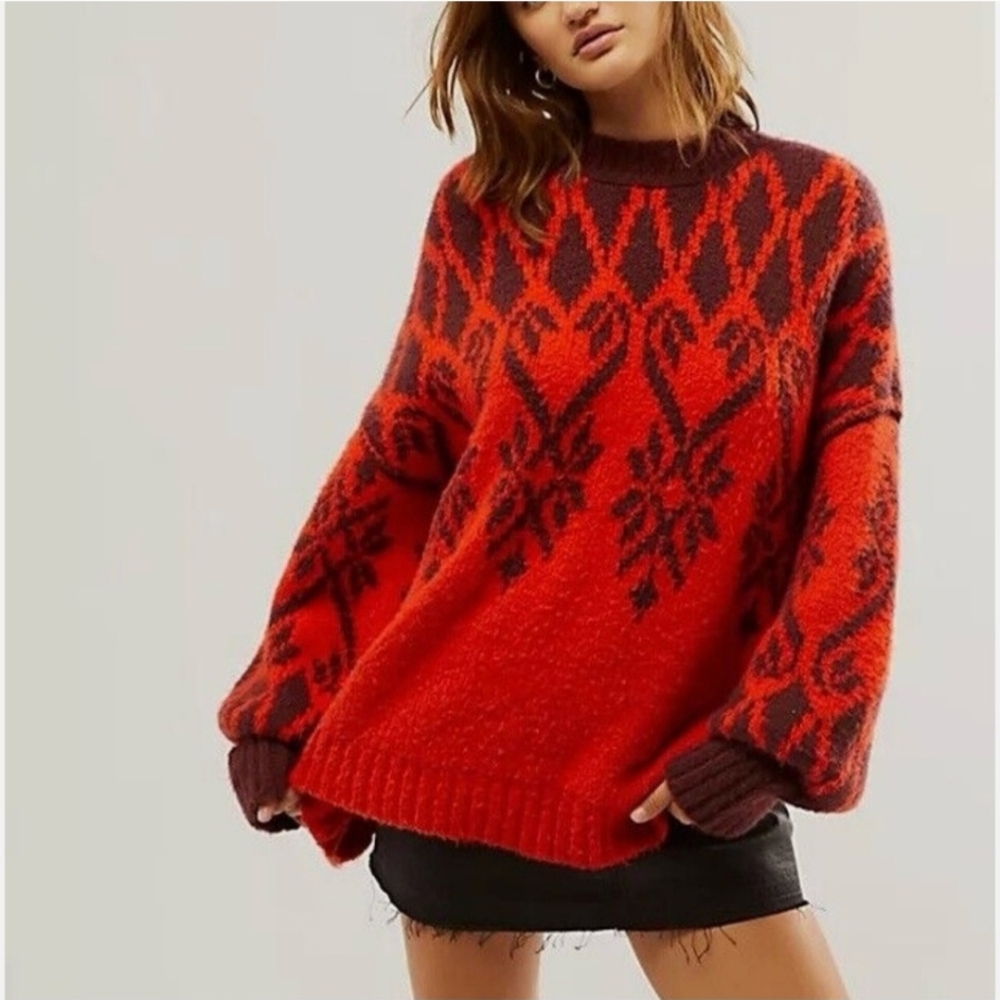NWOT Free People Fireside Tunic Sweater Size Large